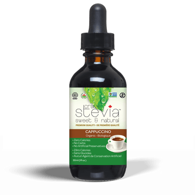 Crave Stevia - Cappuccino Liquid Drops, 30Ml