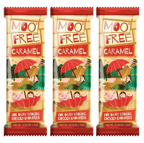 Moo Free - Vegan Mini Caramel Chocolate Bar, 20G