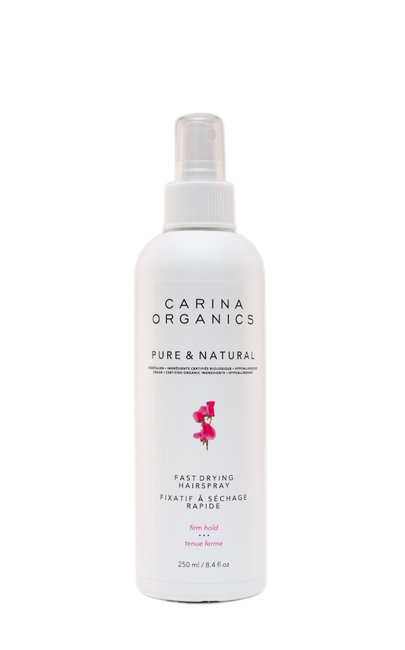 Carina Organics Fast Drying Hairspray: Sweet Pea - 250Ml