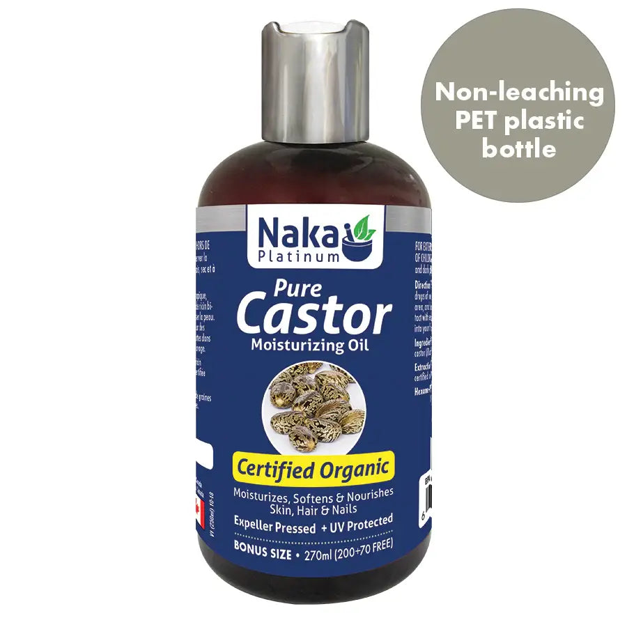 Naka Organic Castor Oil, 270 mL