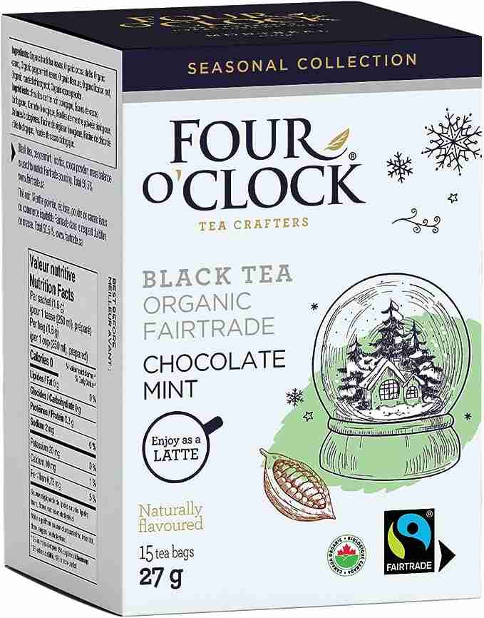 Four O'clock - Chocolate Mint Black Tea, 15 Bags