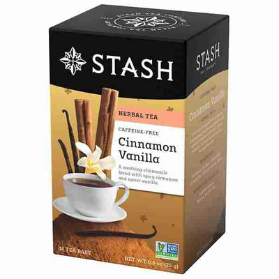 Stash - Cinnamon Vanilla Herbal Tea, 18 Tea Bags