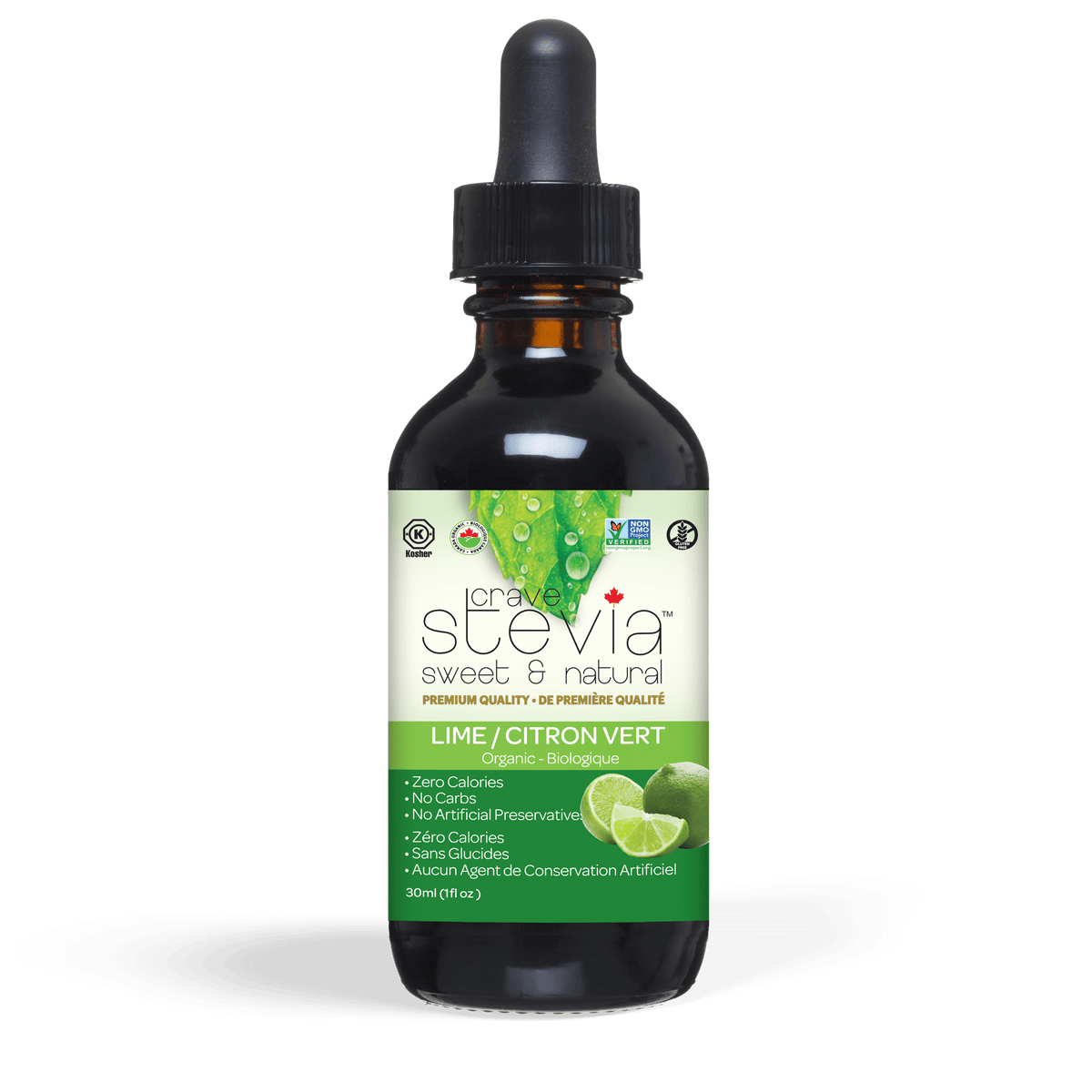 Crave Stevia, Lime Liquid Drops, 30Ml