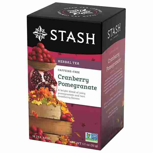 Stash - Cranberry Pomegranate Herbal Tea, 18 Tea Bags