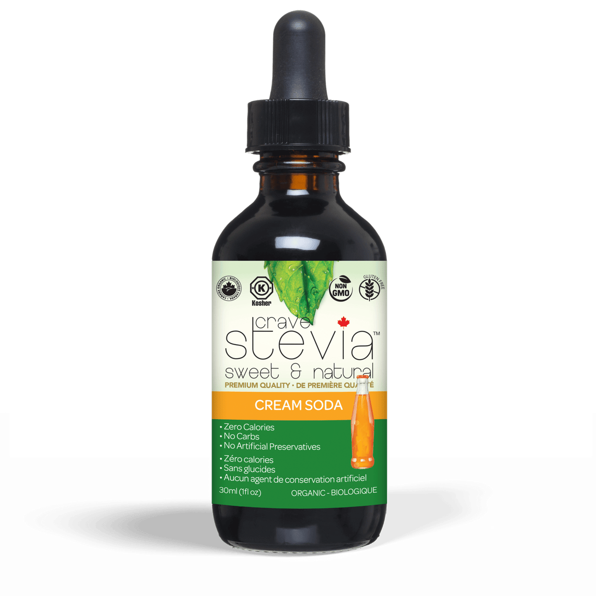 Crave Stevia - Cream Soda Liquid Drops, 30Ml
