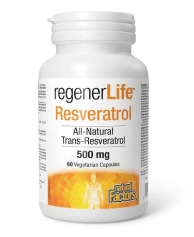 Natural Factors RegenerLife Resveratrol, 60 Capsules