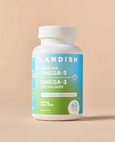 Landish Omega-3 DHA Algae 300 mg, 60 Softgels
