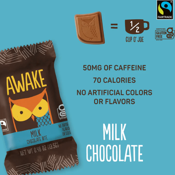 Awake Chocolate Milk Chocolate Bites, 13.5G