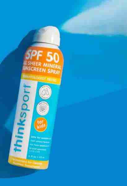Thinksports Kids Clear Zinc Sunscreen Spray SPF50 177Ml