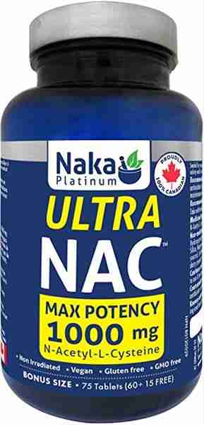 Naka Platinum Ultra NAC 1000 mg, 75 Tablets