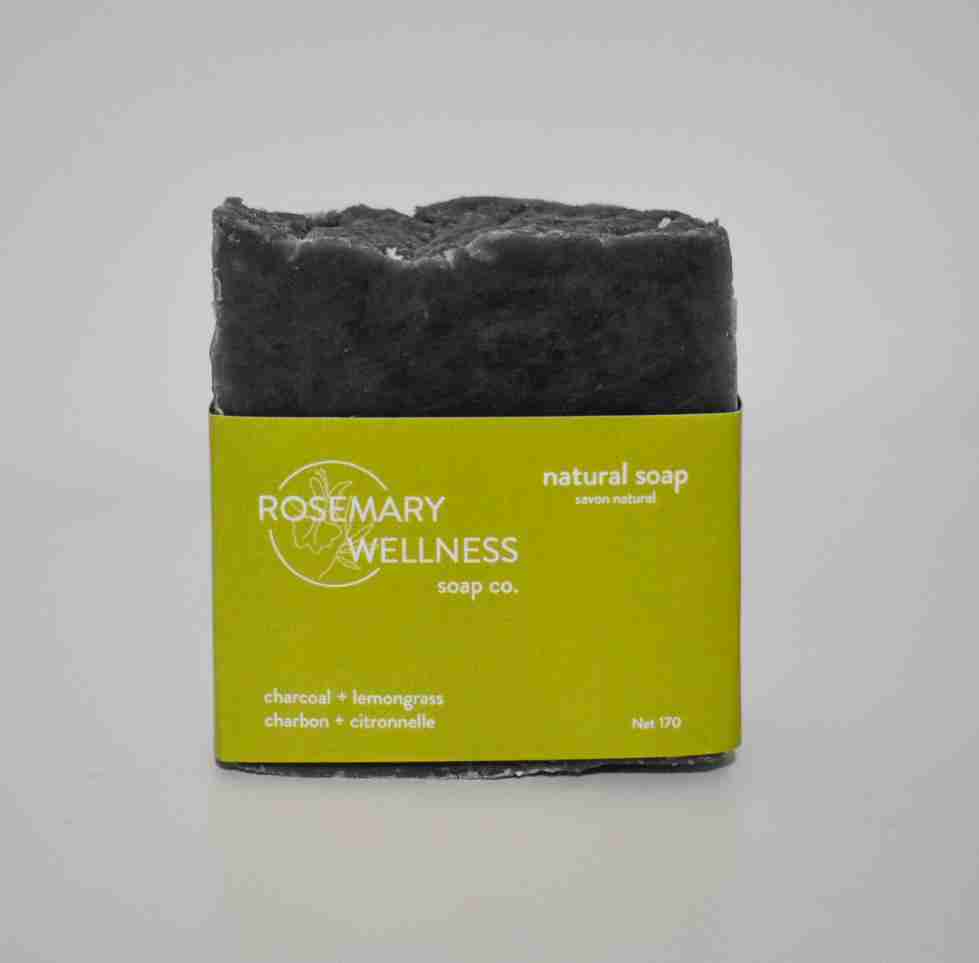 Rosemary Wellness Charcoal Lemongrass Soap Bar