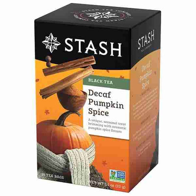 Stash - Decaf Pumpkin Spice Black Tea, 18 Tea Bags