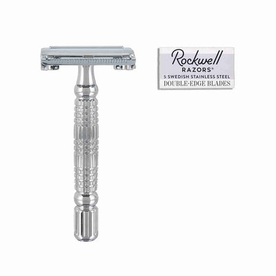 Rockwell Razors Double-Edge Safety Razor - R1 White Chrome