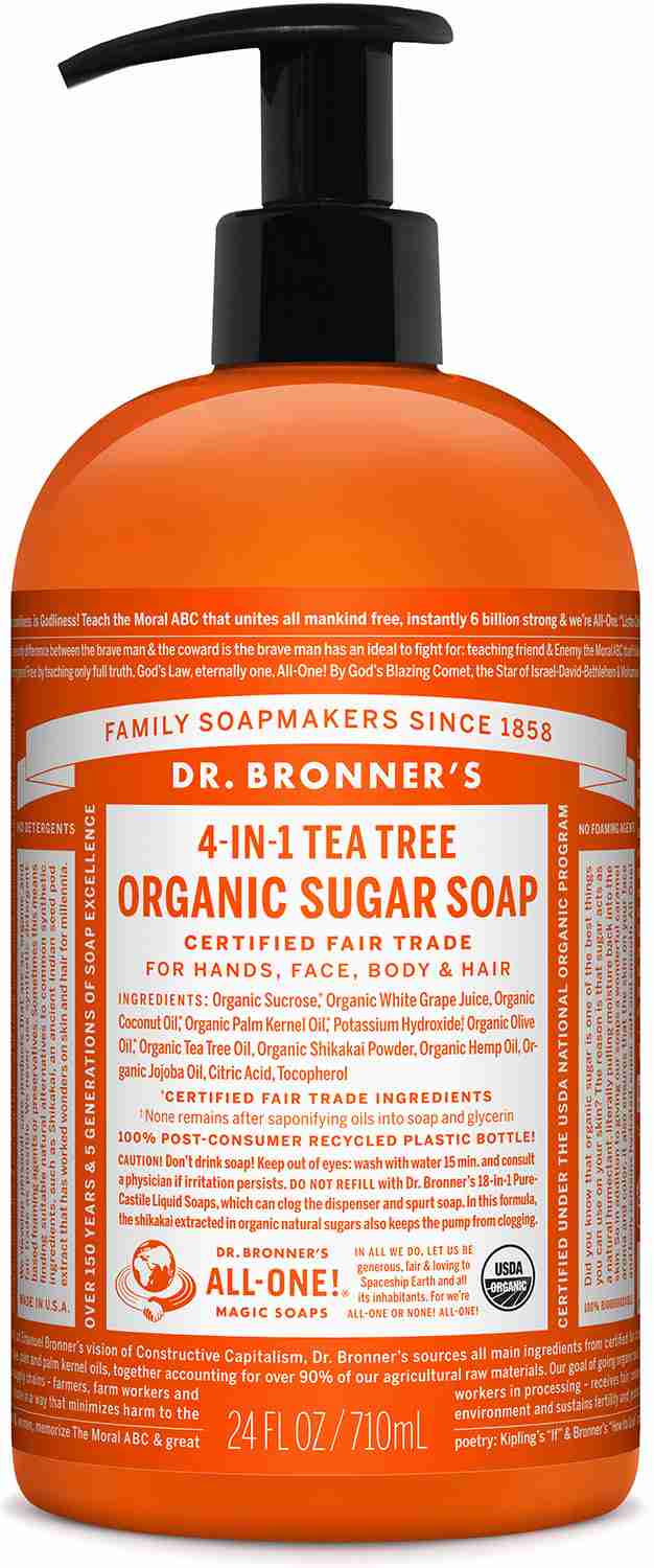 Dr. Bronner's - 4-In-1 Organic Sugar Pump: Tea Tree,  710Ml