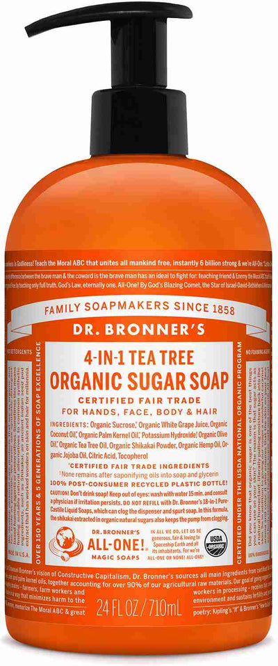 Dr. Bronner's - 4-In-1 Organic Sugar Pump: Tea Tree,  710Ml