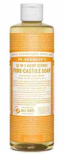 Dr. Bronner's Organic Pure-Castile Liquid Soap, Citrus, 473 mL
