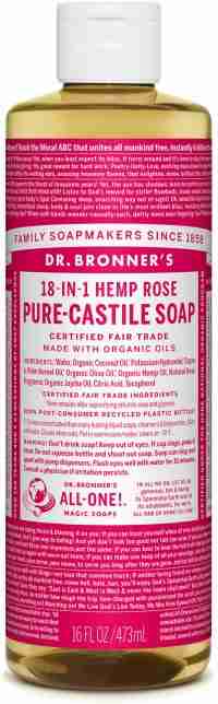 Dr. Bronner's - Organic Pure Castile Liquid Soap: Rose, 473Ml