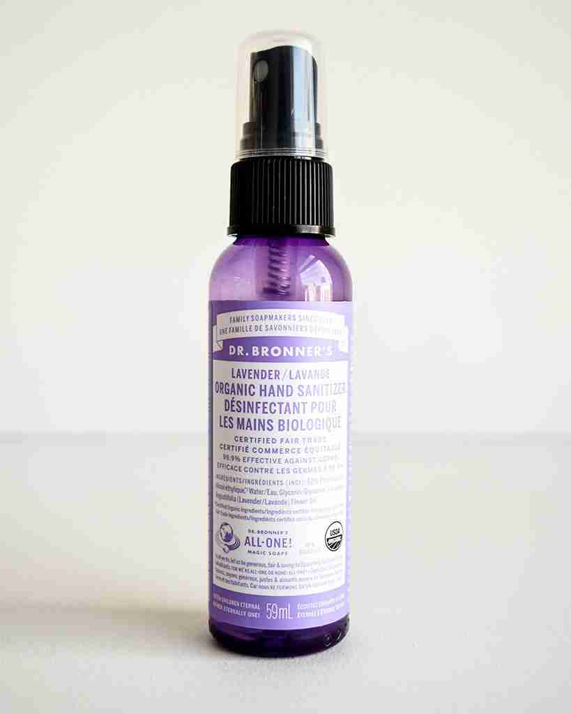 Dr. Bronner's Organic Hand Sanitizer: Lavender - 59Ml