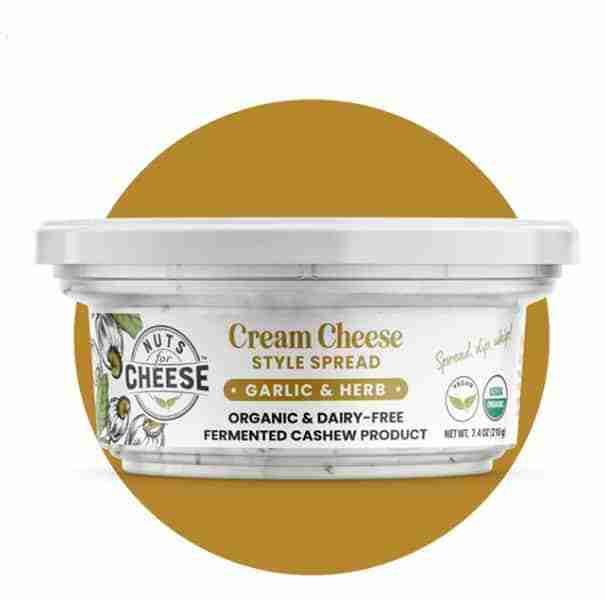 Nuts For Cheese Dairy-Free Cream Cheese, Garlic and Herb