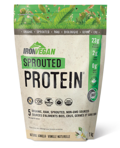 Iron Vegan Sprouted Protein Natural Vanilla, 1Kg