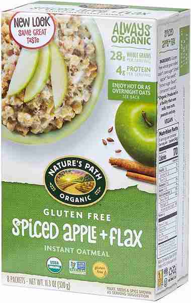 Nature's Path - GF Spiced Apple W/Flax Oatmeal, 320G