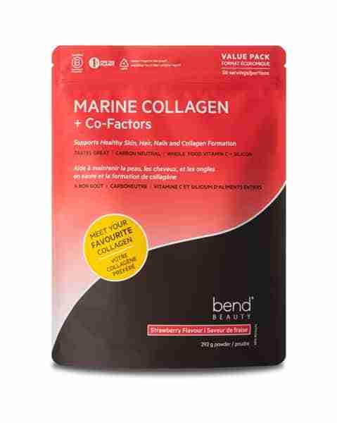Bend Beauty - Marine Collagen + Co-Factors: Strawberry Flavor, 292G