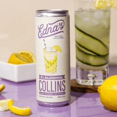 Edna's- Alcohol Free Collins, 4 X 355Ml