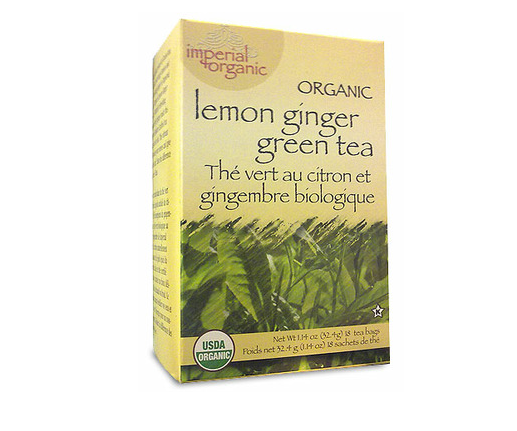Uncle Lee's Imperial Organic Lemon Ginger Green Tea, 18Bags