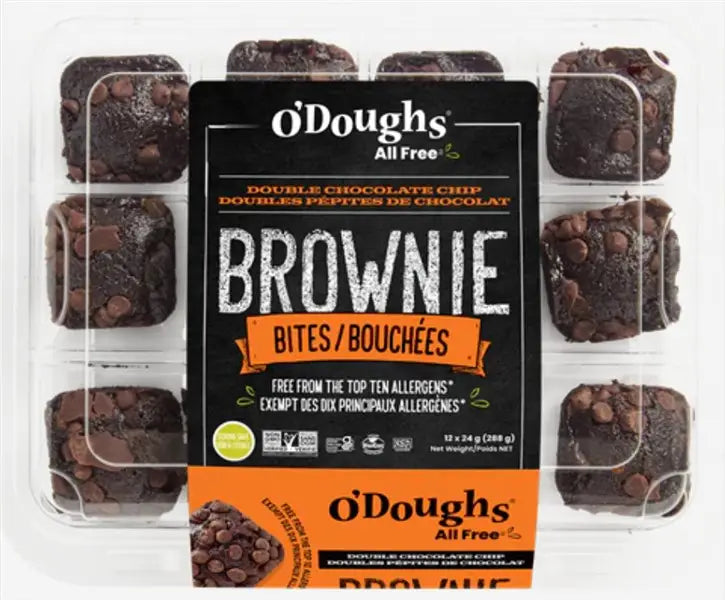 O'Doughs Double Chocolate Chip Brownie Bites Tub, 288 g