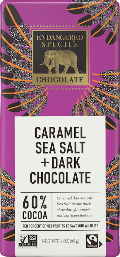 Endangered Species - Caramel, Sea Salt + Dark Chocolate, 85G