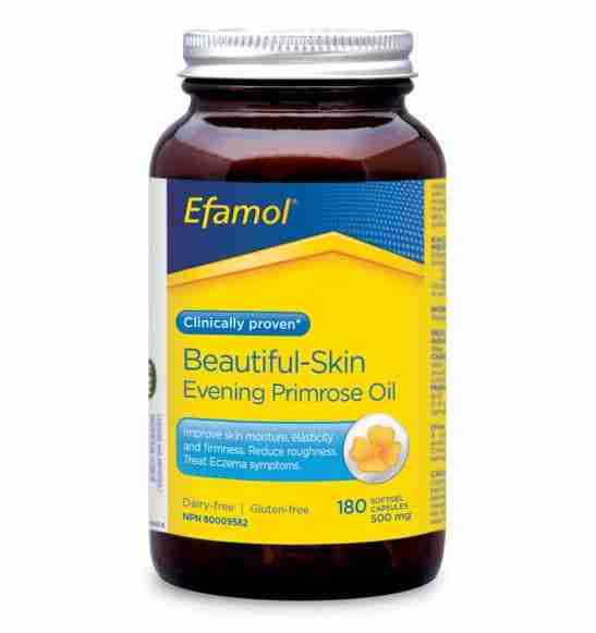 Efamol Beautiful-Skin Evening Primrose Oil, 500Mg180caps