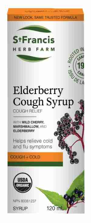 St Francis Elderberry Cough Syrup, 120 mL