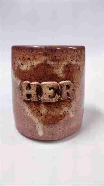 The Bitter Blonde Pottery Her Mug, Rust