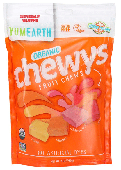 Yum Earth - Chewy Fruit Chewys, 142G