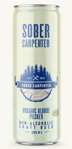 Sober Carpenter Organic Blonde Pilsner, 355 mL