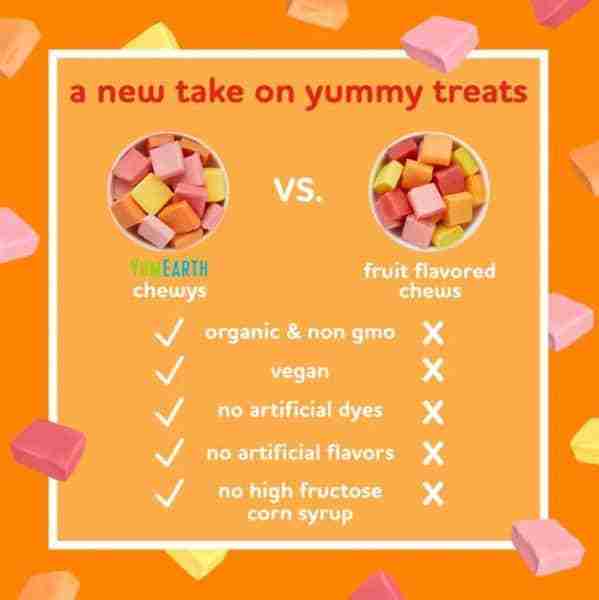 Yum Earth - Chewy Fruit Chewys, 142G