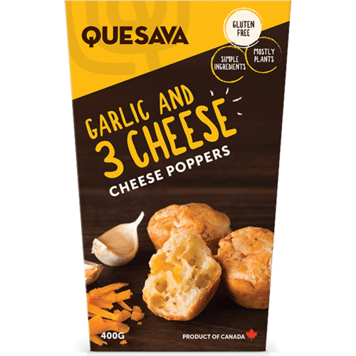Quesava - Garlic & 3 Cheese Poppers, 425G
