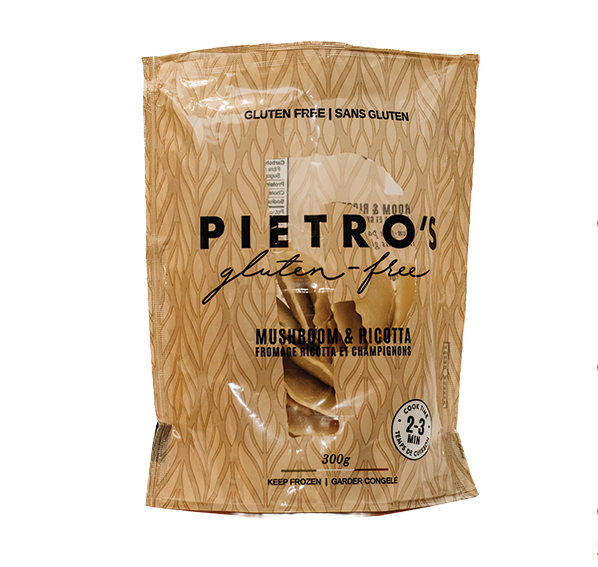 Pietro's Gluten Free Mushroom Ricotta Ravioli, 300G