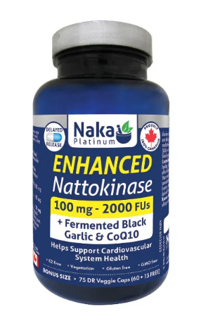 Naka Platinum Enhanced Nattokinase 100 mg, 75 Caps
