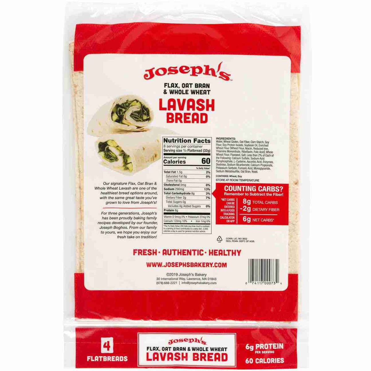 Joseph's Oat Lavash Bread - Flatbread