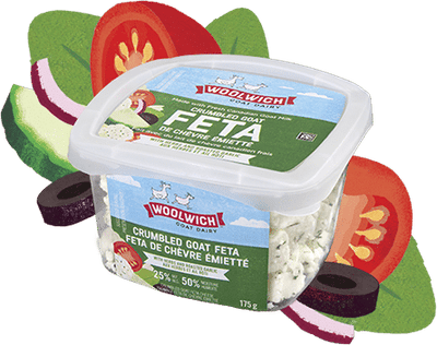 Woolwich - Herbs & Roasted Garlic Goat Feta Crumbles , 175G
