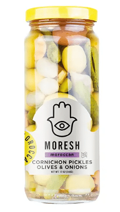 Moresh Cornichon Pickles, Olives, And Onions, 340G