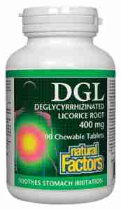 Natural Factors DGL 400Mg 180 Chewable Tablets