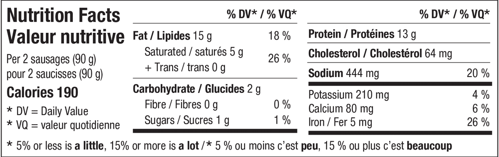 Alderwood Farms Breakfast Sausages Maple Pork 375G