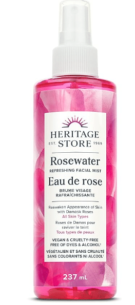 Heritage Store Rosewater Facial Mist, 237 mL