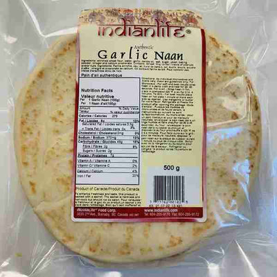 Indianlife - Garlic Naan, 500G