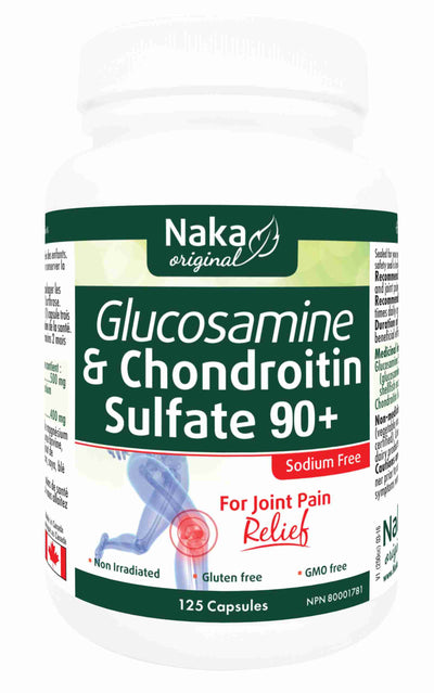 Naka Glucosamine & Chondroitin Sulfate 90+ 125 Capsules