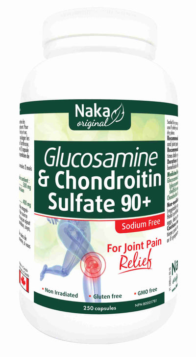Naka Glucosamine & Chondroitin Sulfate 90+, 250 Capsules
