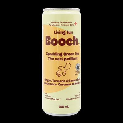 Booch Sparkling Green Tea Ginger, Turmeric & Lemon Balm, 355Ml