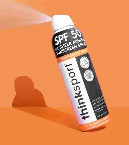 Thinksport Sport Clear Zinc Sunscreen Spray SPF50 177Ml